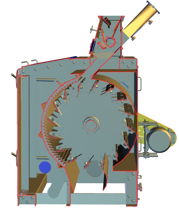 NRKH 4, Машина за лющене, НРХ-4-01, КАТАЛОГ, KHMZ, машини за белене, сушилни, машини за трошене на царевица, СортБГ ООД, Sort, SortBG Ltd., оборудване, производсво, внос, фото, сепаратори, аспирации, колонки, триори, почистващи, сортиращи, машини, въздушни, сепаратори
